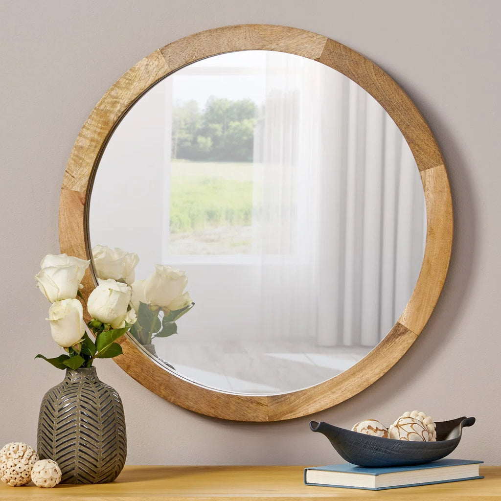 Northome Wood Flat Wall Mirror