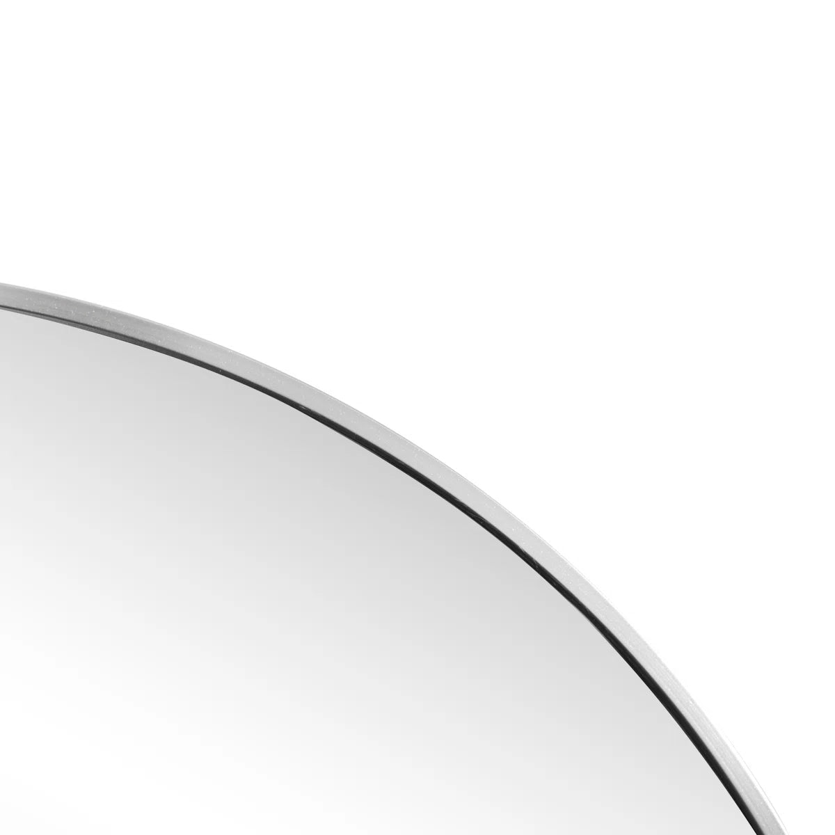 Milly 24 in. W x 36 in. H Medium Oval Metal Framed Wall Mirror, Bathroom Vanity Mirror Vertical/Horizontal, Nickel