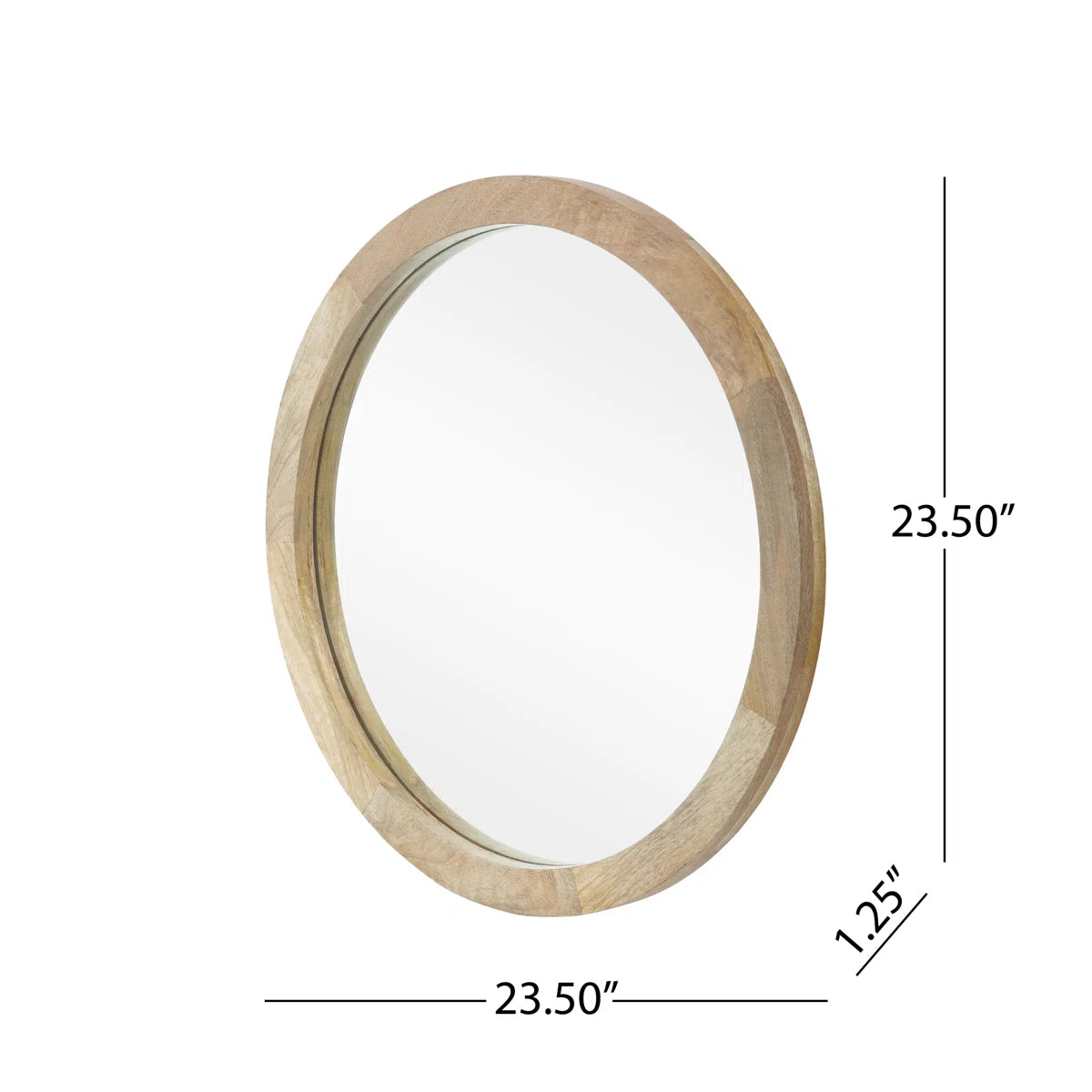 Northome Wood Flat Wall Mirror